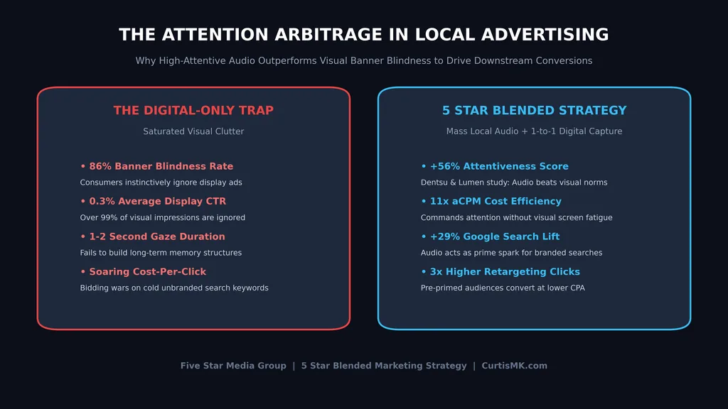 The Attention Arbitrage hero graphic