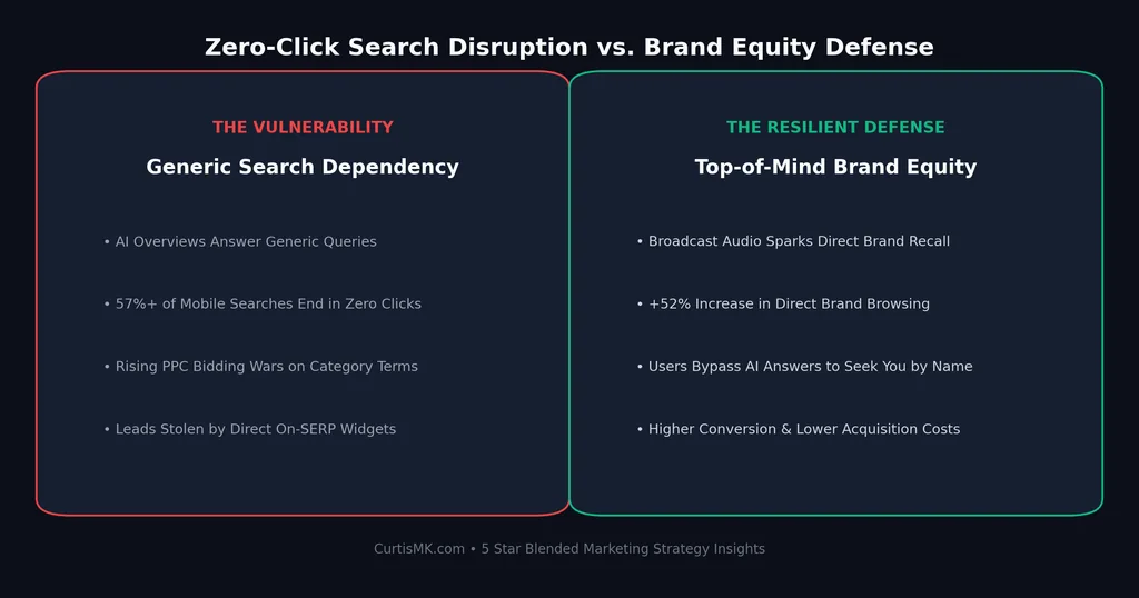 The Zero-Click Search Dilemma: Why Brand Equity Is Your Best Defense Against AI Overviews
